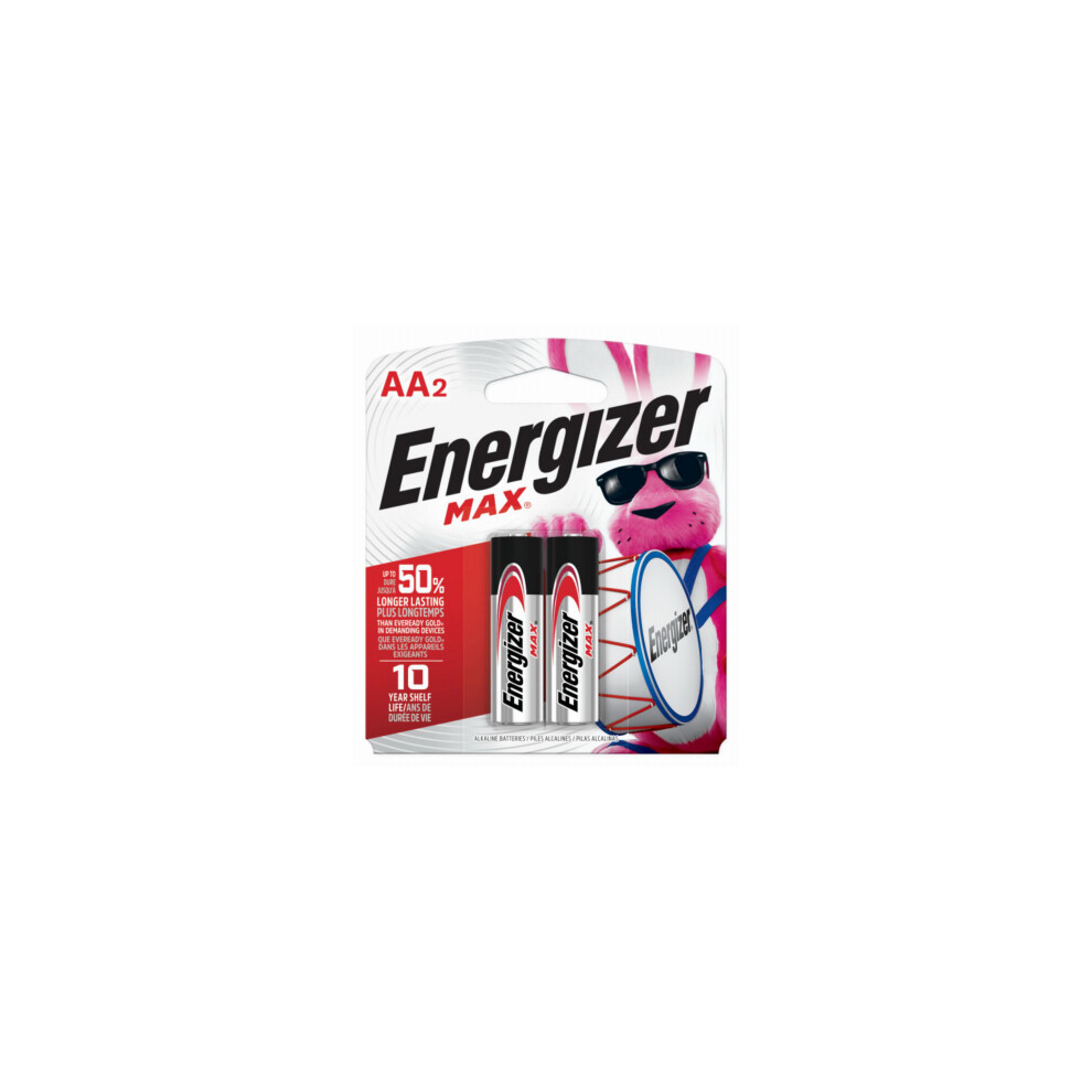 MAX Alkaline Batteries, AA, 2-Pk. -E91BP-2