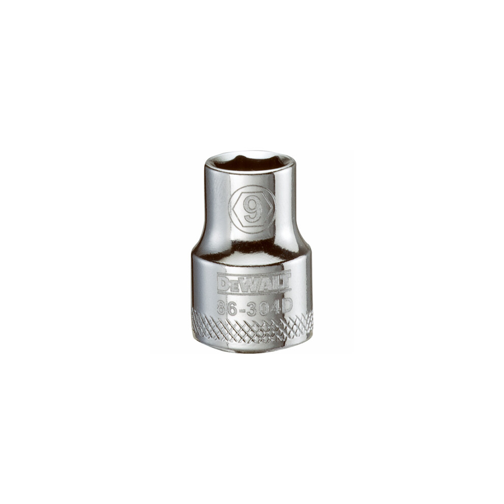 Metric Shallow Socket, 6-Point, 3/8-In. Drive, 9mm DWMT86304OSP