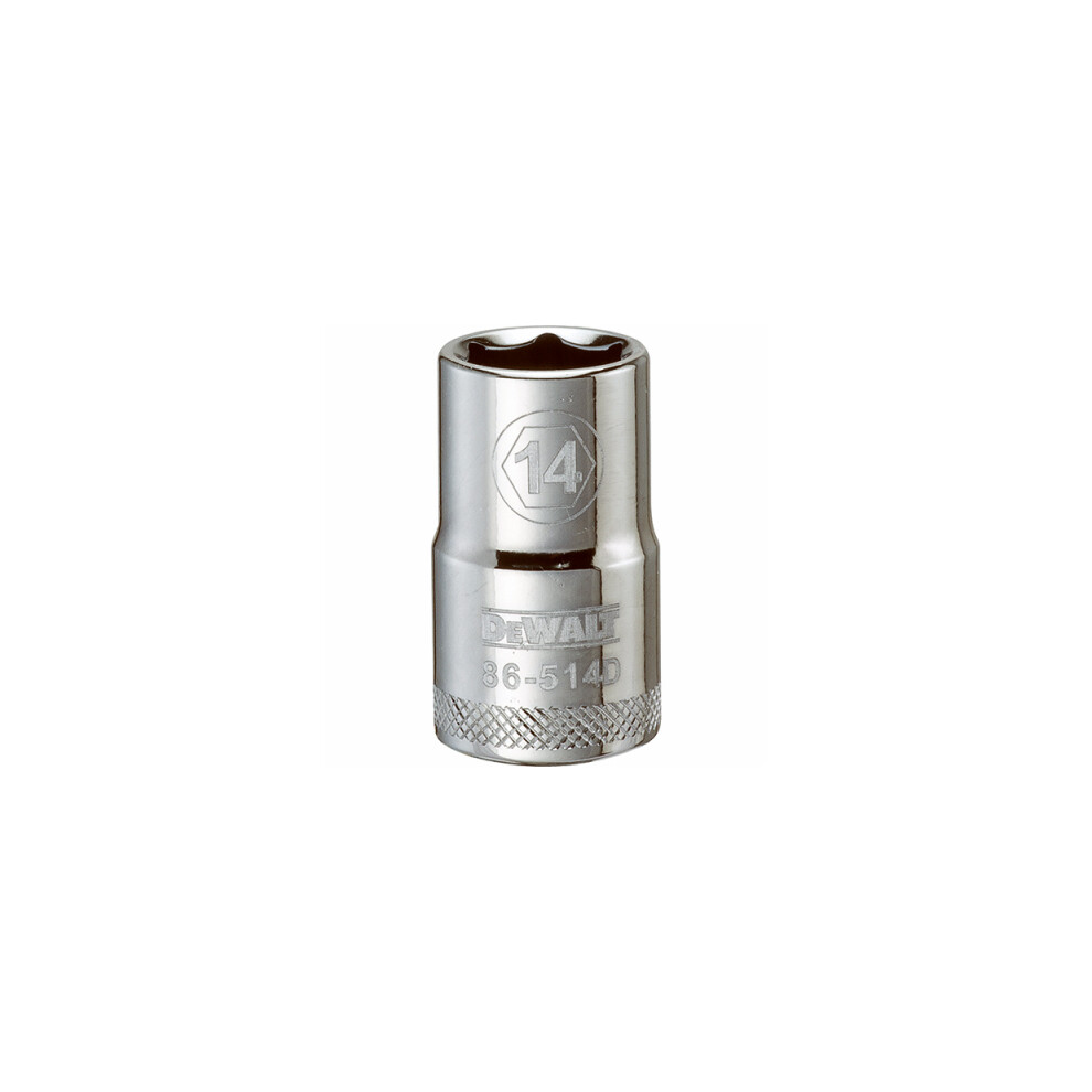 Metric Shallow Socket, 6-Point, 1/2-In. Drive, 14mm DWMT86514OSP