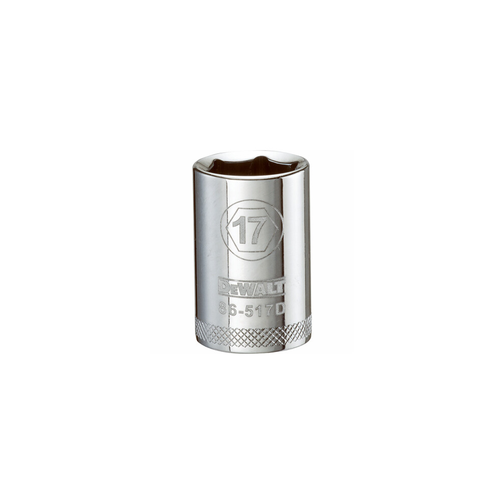 Metric Shallow Socket, 6-Point, 1/2-In. Drive, 17mm DWMT86517OSP