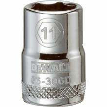 Metric Shallow Socket, 6-Point, 3/8 In. Drive, 11mm - DWMT86306OSP