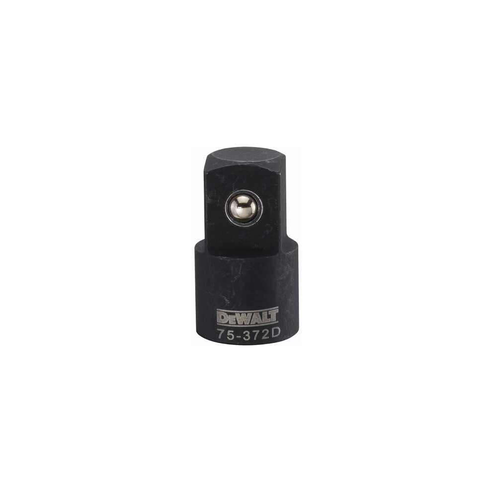 Impact Socket Increasing Adapter, Black Oxide, 1/2-In. Female x 3/4-In. Male Drive DWMT75372OSP