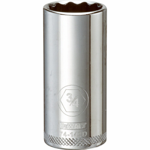 DeWalt SAE Socket, Deep, 12-Point, 3/4-In., 3/8-In. Drive DWMT74142OSP