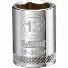 Metric Shallow Socket, 6-Point, 3/8 In. Drive, 13mm - DWMT86308OSP