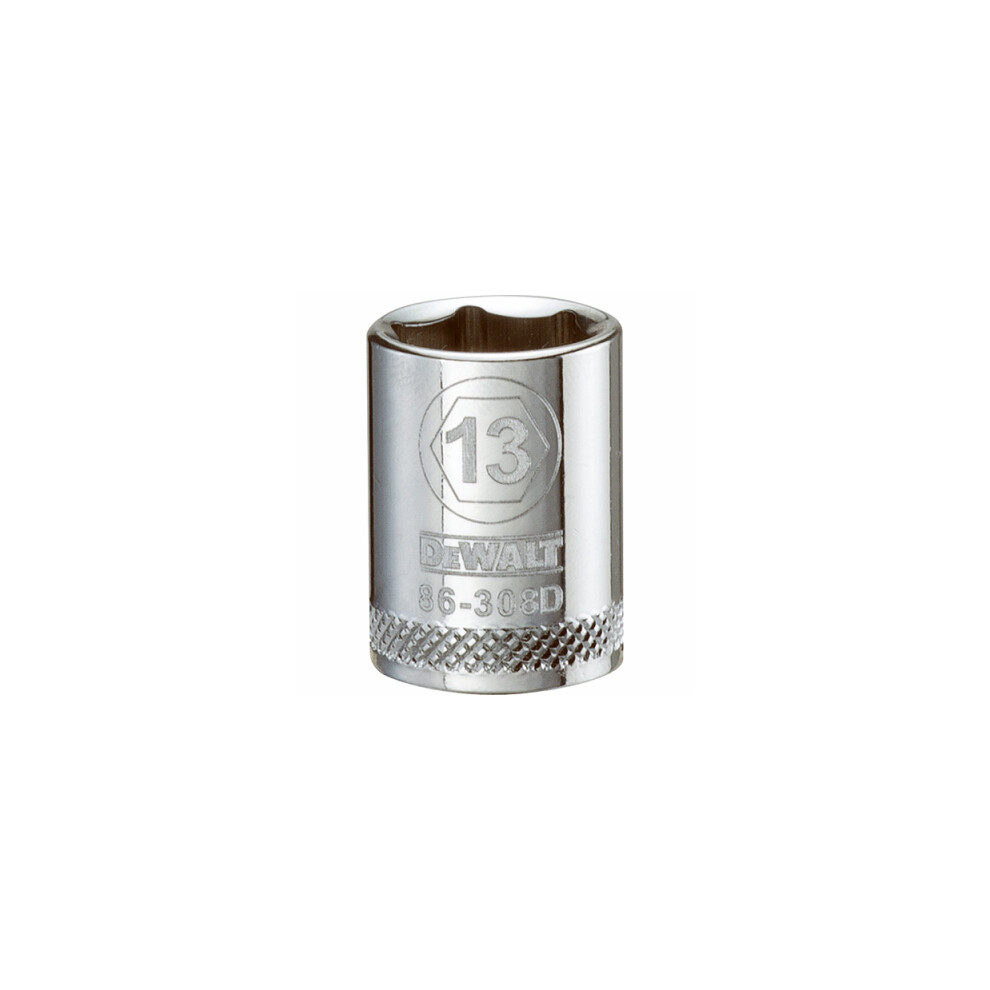 Dewalt Metric Shallow Socket, 6-Point, 3/8 In. Drive, 13Mm - Dwmt86308osp