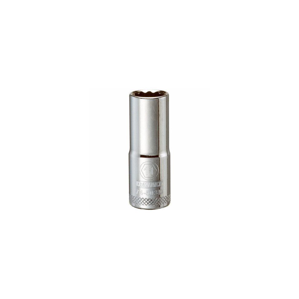 Metric Deep Socket, 12-Point, 3/8-In. Drive, 11mm -DWMT74503OSP