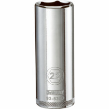Metric Deep Socket, 6-Point, 1/2 In. Drive, 22mm - DWMT93536OSP
