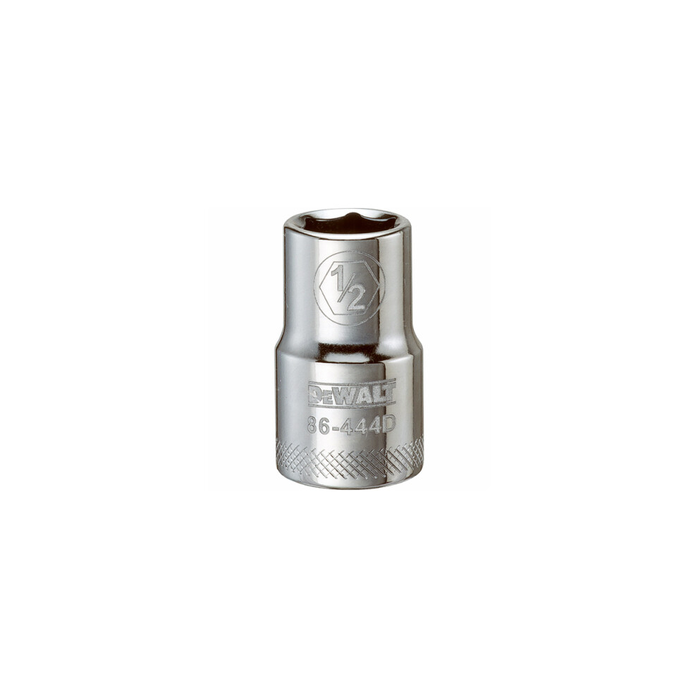 Dewalt Sae Socket, Shallow, 6-Point, 1/2-In., 1/2-In. Drive Dwmt86444osp