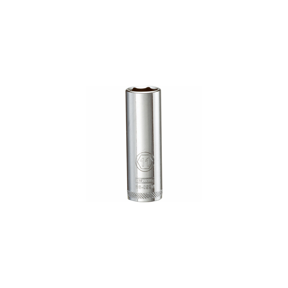 Metric Deep Socket, 6-Point, 1/4-In. Drive, 11mm DWMT86099OSP