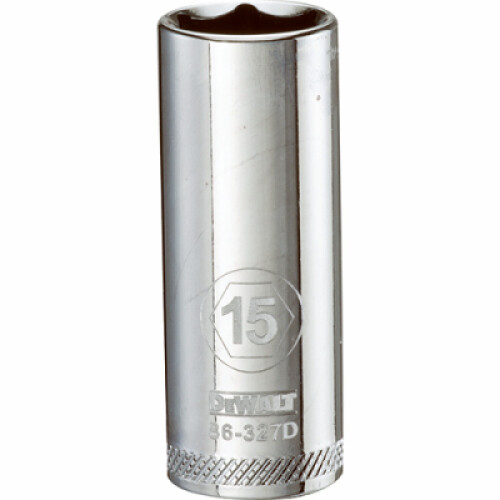 DeWalt Metric Deep Socket, 6-Point, 3/8 In. Drive, 15mm - DWMT86327OSP