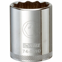 SAE Socket, Shallow, 12-Point, 1-In., 1/2-In. Drive -DWMT74559OSP