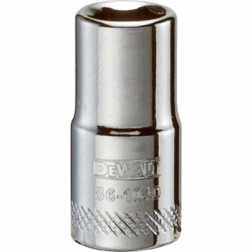 DeWalt Metric Shallow Socket, 6-Point, 1/4-In. Drive, 7mm DWMT86104OSP