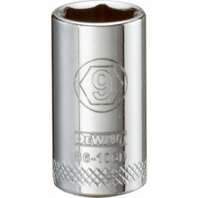 Metric Shallow Socket, 6-Point, 1/4 In. Drive, 9mm - DWMT86106OSP