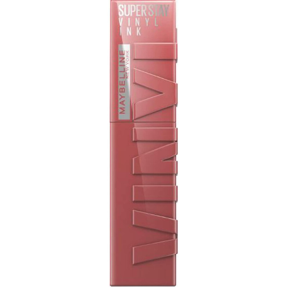 MAYBELLINE Lip Colour Smudge-free Long Lasting up to 16h Liquid Lipstick Shine Finish SuperStay Vinyl Ink 35 Cheeky