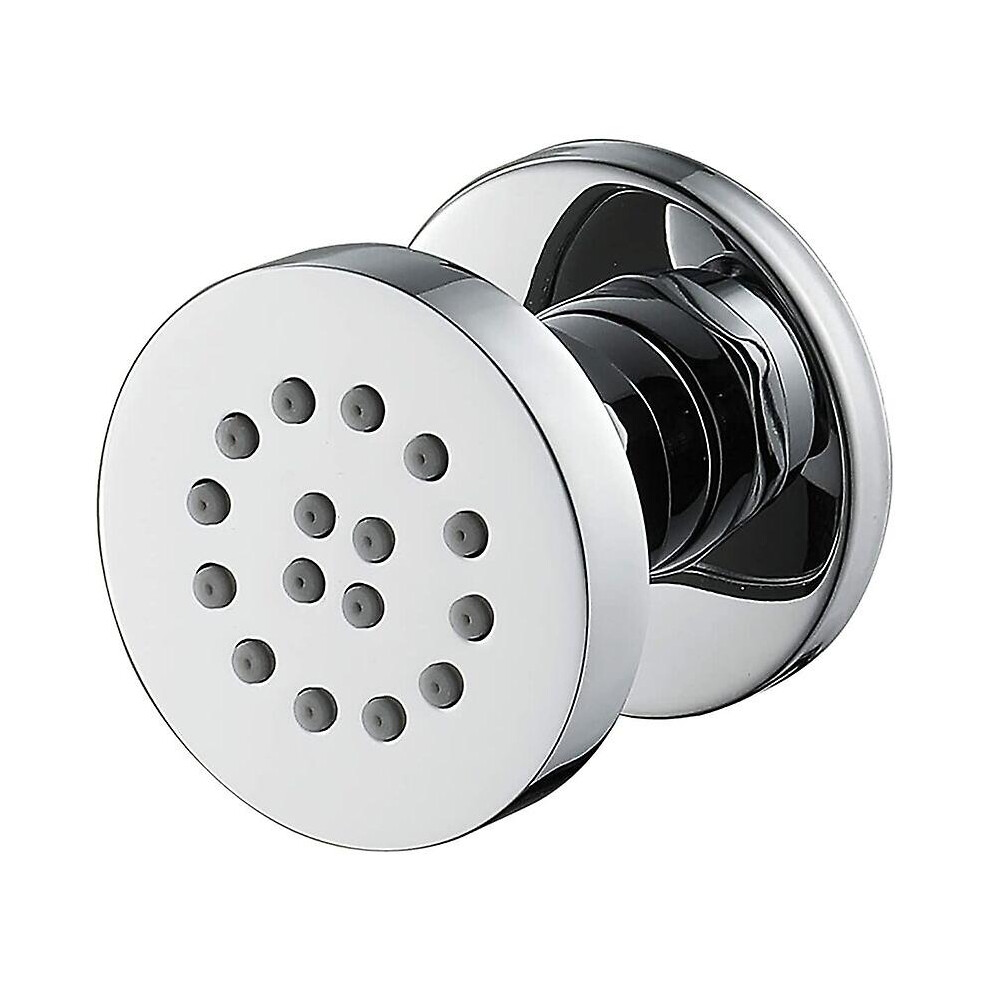Chrome Side Jets Adjustable Brass Body Jet Wall Round Nozzle Spray Shower Massage Jets 9497821086688