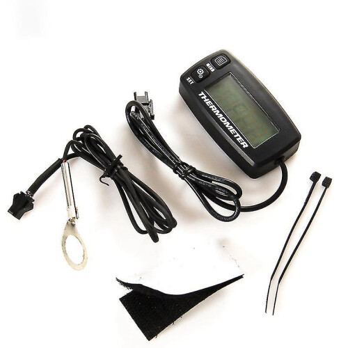 Digital Lcd Engine Temperature Gauge Over-temperature Alert with Sensor Rl-ts002 Compatible with Mot 1