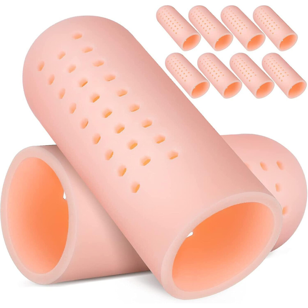 10 Pairs Silicone Finger Protectors Finger Covers Finger Caps Fingertips Protector For Finger Arthritis Finger Cracking