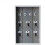 Wooden Wall Key Box With 6 Hanging Key Hooks Gray 1