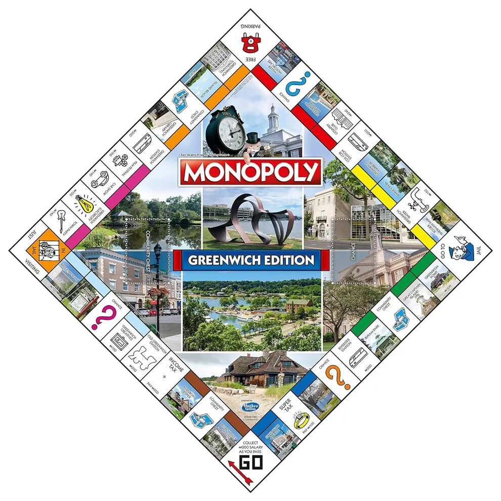 Monopoly Greenwich Monopoly Board Game Edition Family Game for Ages 8+