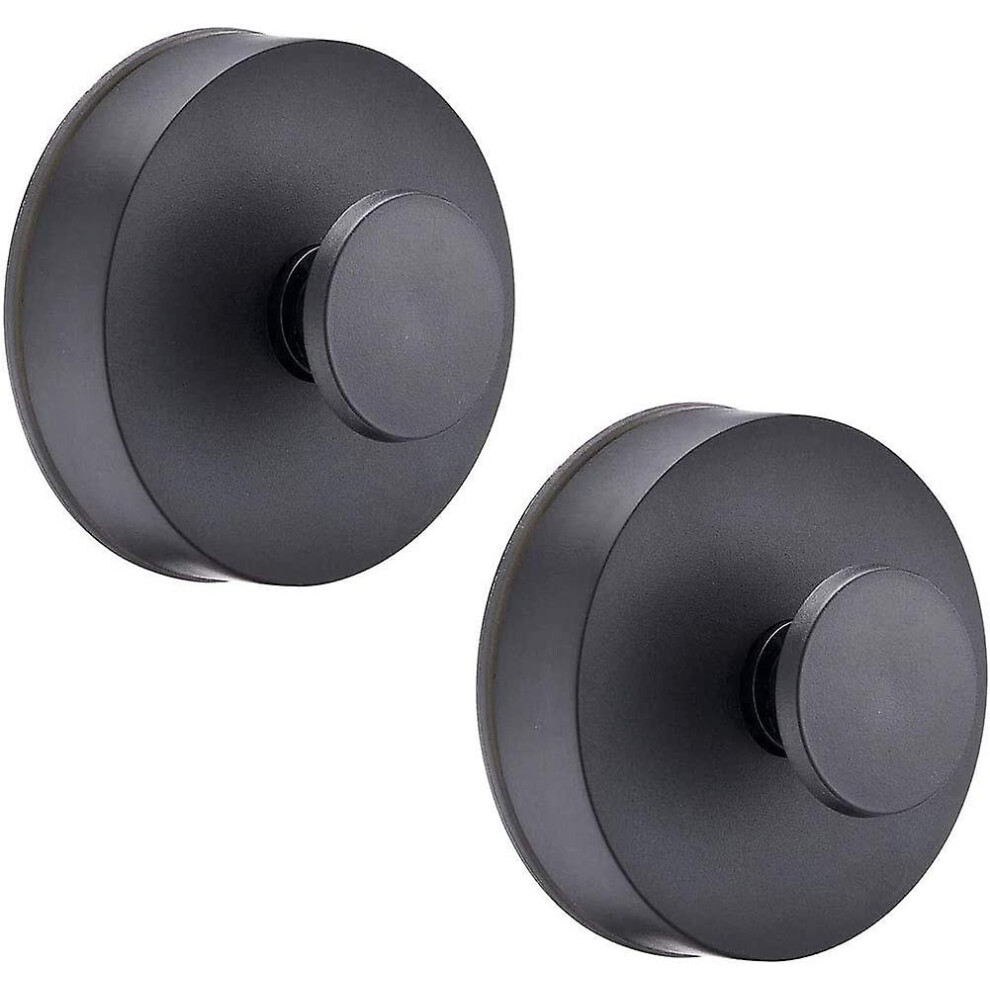 2Pcs Black No Drilling Vacuum Suction Hook Reusable Premium Tpu Gel Plastic 9497821092269