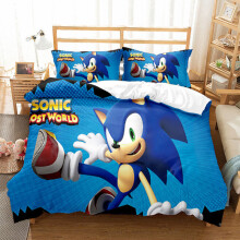 (Style 01, Double(200X200CM/3PCS)) Sonic Kids Bedding Single Double Duvet Cover UK