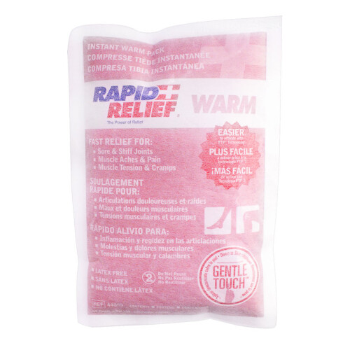 RAPID RELIEF INSTANT WARM PACK LARGE 5"X 9" WHITE 9"