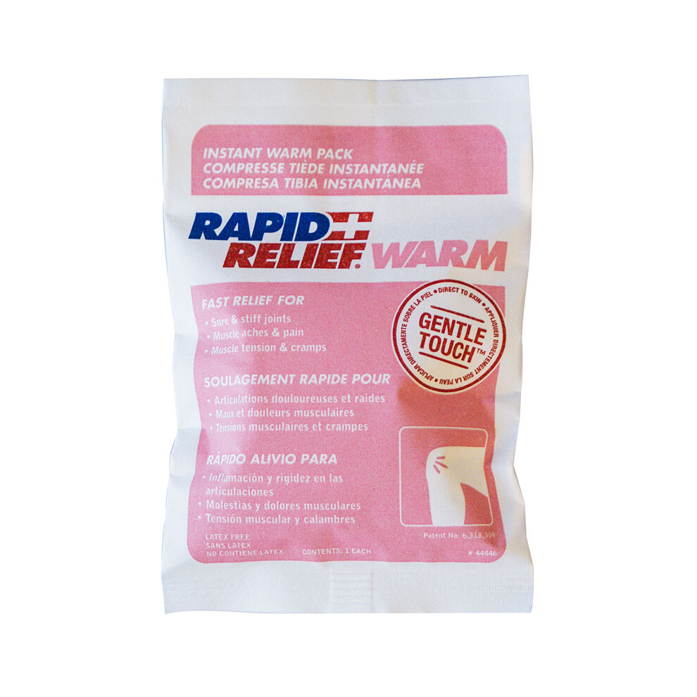 Rapidrelief Rapid Relief Instant Warm Pack Small 4"X 6" White 6"