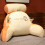 (Toast) Large Backrest Bed Pillow Sofa Bed Dormitory Reading Pillow Removable And Washable 1