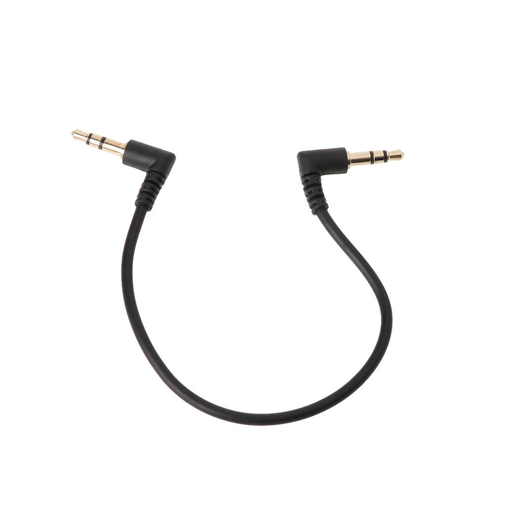 90 Degree Right Angled 3.5Mm Jack Male To Male Stereo Audio Cable For Car Aux 9497821109868