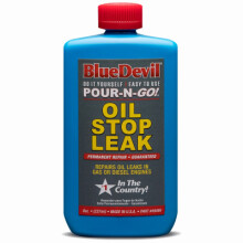 Blue Devil 8 oz Oil Stop Leak Permanently seal oil leaks & recondition rubber seals in all oil systems Safe for gas & diesel 4949912