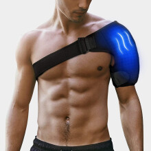 Shoulder Ice Pack Cold Therapy - Rotator Cuff Cold Therapy, Reusable Heated Cooling Compression Wrap, Pain Relief Shoulder Support