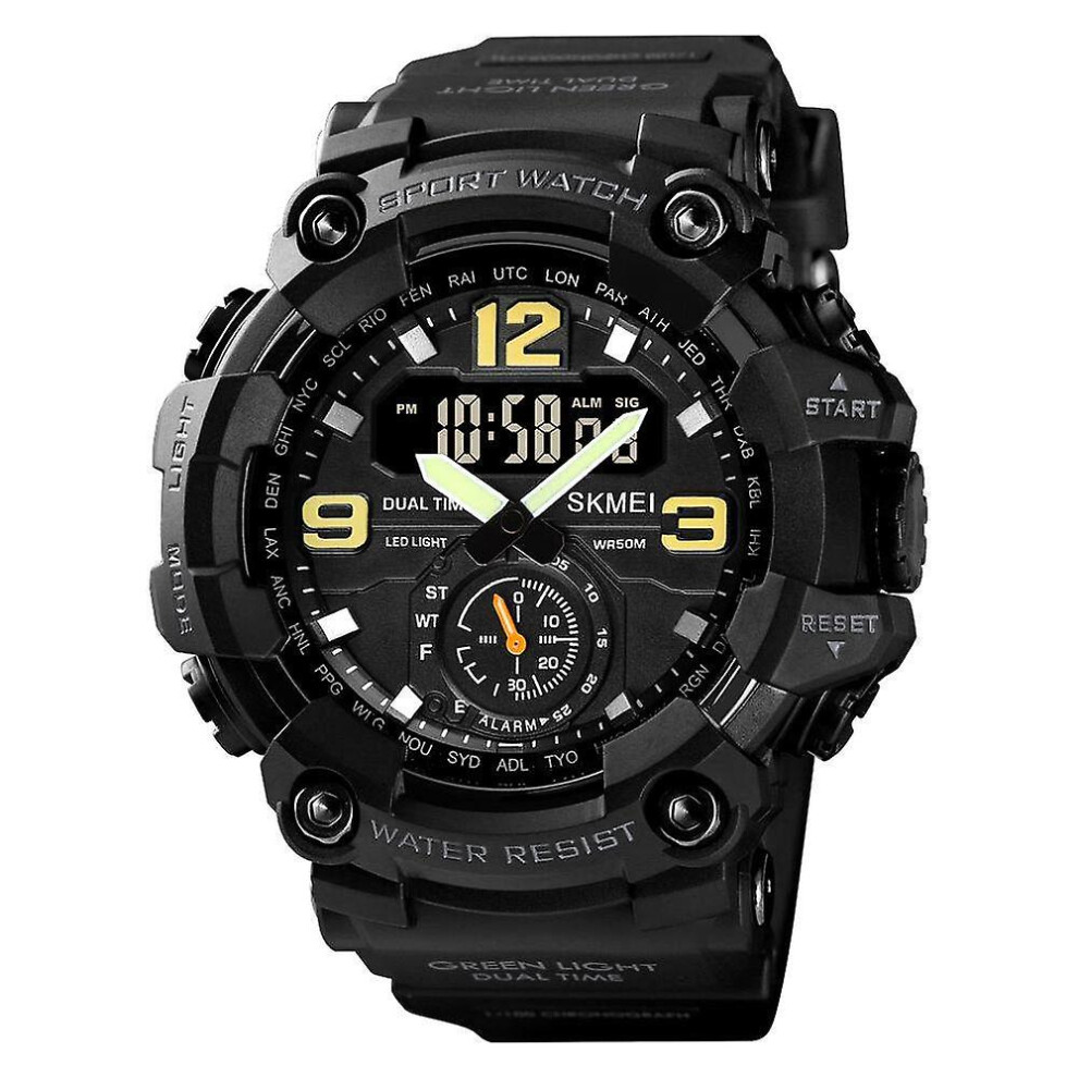 (Black) Ultimate Men's Watch - Cool Mech-inspired Design, Shockproof, Waterproof, Multi-functional-image-OPC-PDQCNP6-NEW