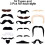 48 Pcs Self-adhesive Mustache Sticking On Adhesive Beard For Party 3