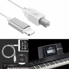 Lightning To Type-b Midi Keyboard Converter Usb 2.0 Cable For Iphone 7 8 X Ipad