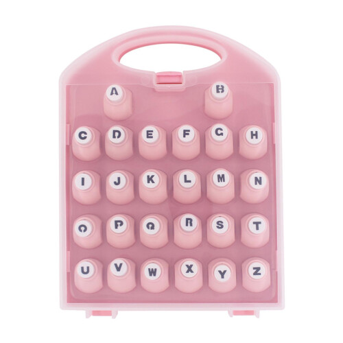26pcs 26 Letters Mini Paper Craft Puncher Machine Embosser Set Diy 1