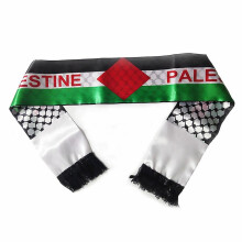 Zxz Bendera Palestina 14x130cm Syal Hari Nasional Palestina Tim Sepak Bola Selendang Palestina Bendera Syal Sisi Ganda