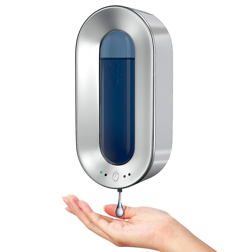700ml Wall-Mounted Auto Soap Dispenser with Sensor, 2-Mode Adjustable Volume, Contactless Soap/Sanitizer/Disinfectant Dispenser