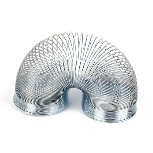 (silver) Walking Spring Toy Metal Fidget Toys