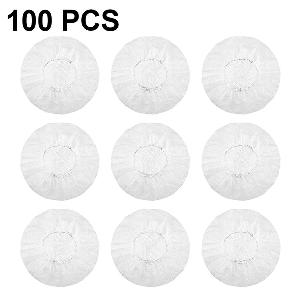 100 Pcs Stretchable Headphone Cover Disposable Headset Covers Black 9497821126254