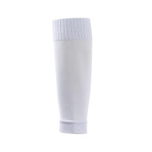 (white 37-44) Polyester Football Calf Socks Long Tube Design Socks Adult Tibia Protective Socks 52.00g Football Training Calf Protect The Knee