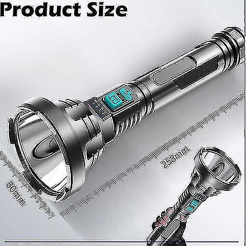 1200000lm Led Flashlight Super Bright Torch Usb Rechargeable Lamp H... 1