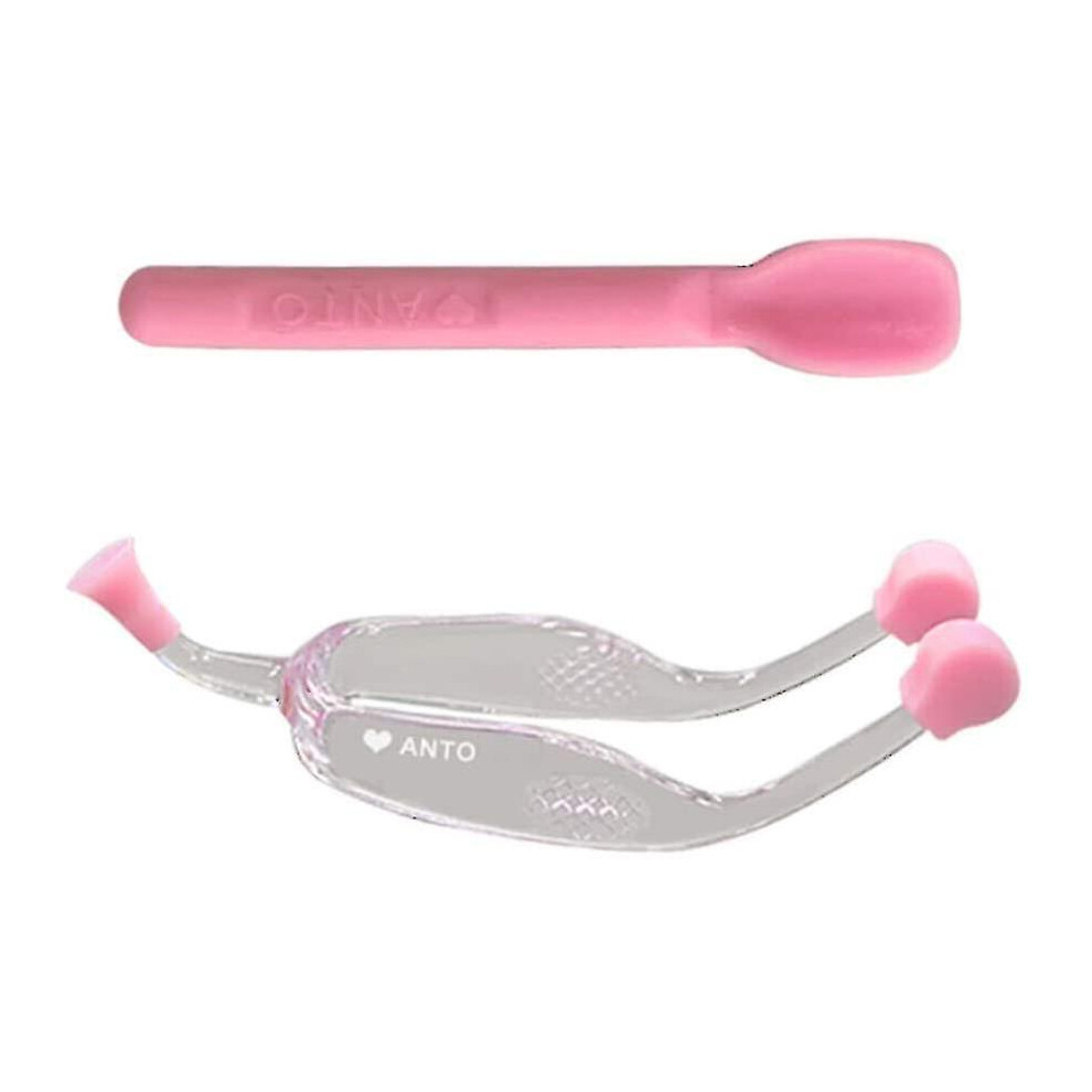 Pink Lens Tweezers And Suction Stick Contact Lenses Inserter Remover,