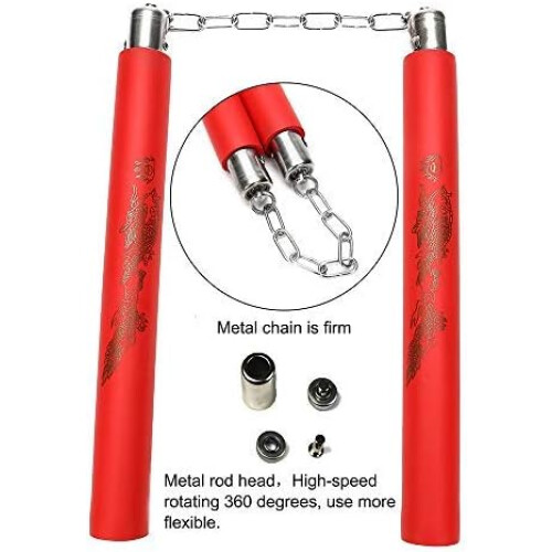 Nunchuck,Practical Foam Nunchucks Portable Training Nunchuck (2pcs) 2