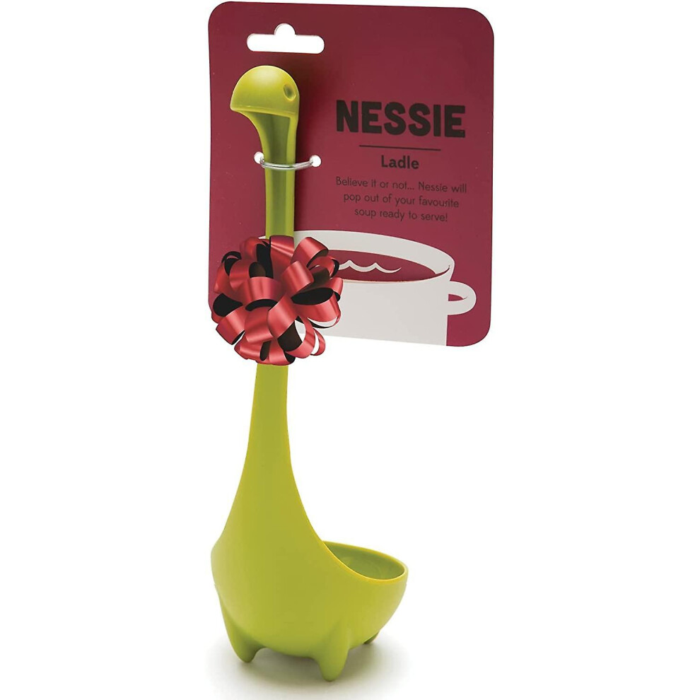 Veeki Nessie Ladle Spoon - Green Cooking Ladle For Serving Soup, Stew, Gravy