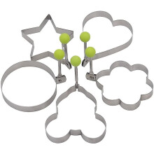 Fried Egg Mold, Set Of 5 Non-stick For Frying Pan, Egg Shaper Pancake Maker With Handle Cooking Egg Mold For Frying