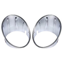 For Mini Cooper R55 R56 R57 R58 R59 Chrome Fog Lamp Light Cover Front Bumper Ring Trim 51117248791