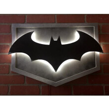Batman Led Night Light Superhero 3d Wall Sconce Atmosphere Logo Light Home Decoration Bedside Lamp