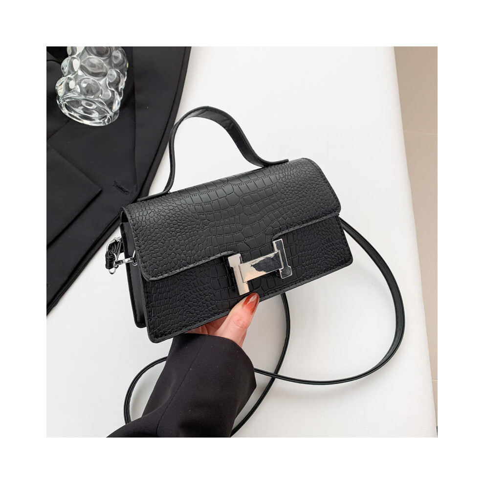 Dinamr (Black) Women Shoulder Bag Crossbody Bag Handbag Pu Portable Commuting Simplicity Black