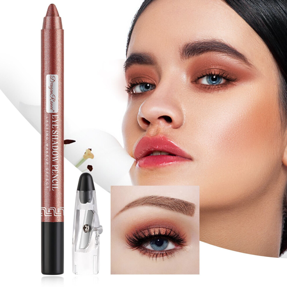 Skesrjtop Bronze (Pearlescent ) Eye Shadow Pen Eyeliner Pen Shadow Lying Silkworm Pen Three In One