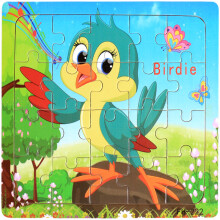 (FH-222) 20piece Wooden Puzzle Cartoon Animals Car Letter Kids Educational Learning Toys